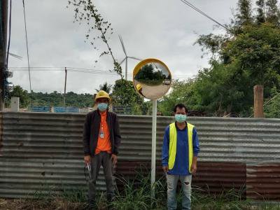 ติดตั้งกระจกโค้งจราจร เพื่อช่วยลดอุบัติเหตุ