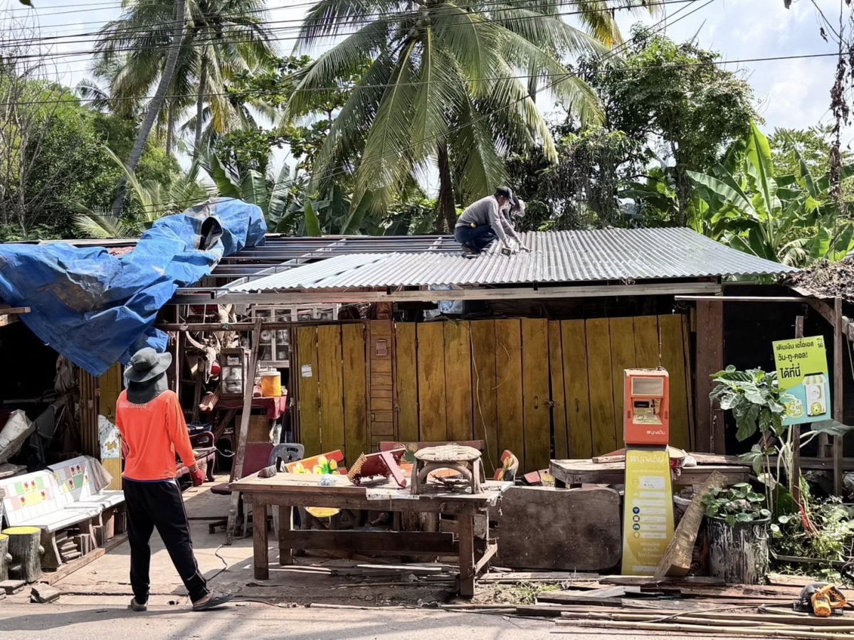 การปรับสภาพแวดล้อมที่อยู่อาศัย ให้กับผู้ด้อยโอกาสในเขตเทศบาลตำบลเทพสถิต รายนายตุ้ย พรสาร 